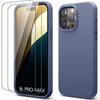 Защитный чехол - BOOLING - для iPhone 16 Pro Max - Жидкий силикон - Матовый эффект - Темно-синий