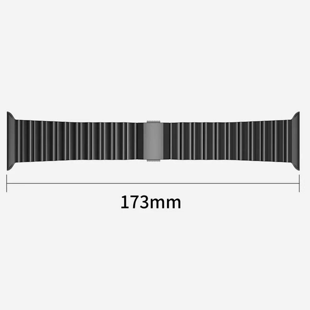 Ремешок из нержавеющей стали для Apple Watch Ultra 3 2 1 49 мм Серии 10 11 46 мм Металлический ремешок для Iwatch 9 8 7 45 мм 6 5 SE3 44 мм Браслет