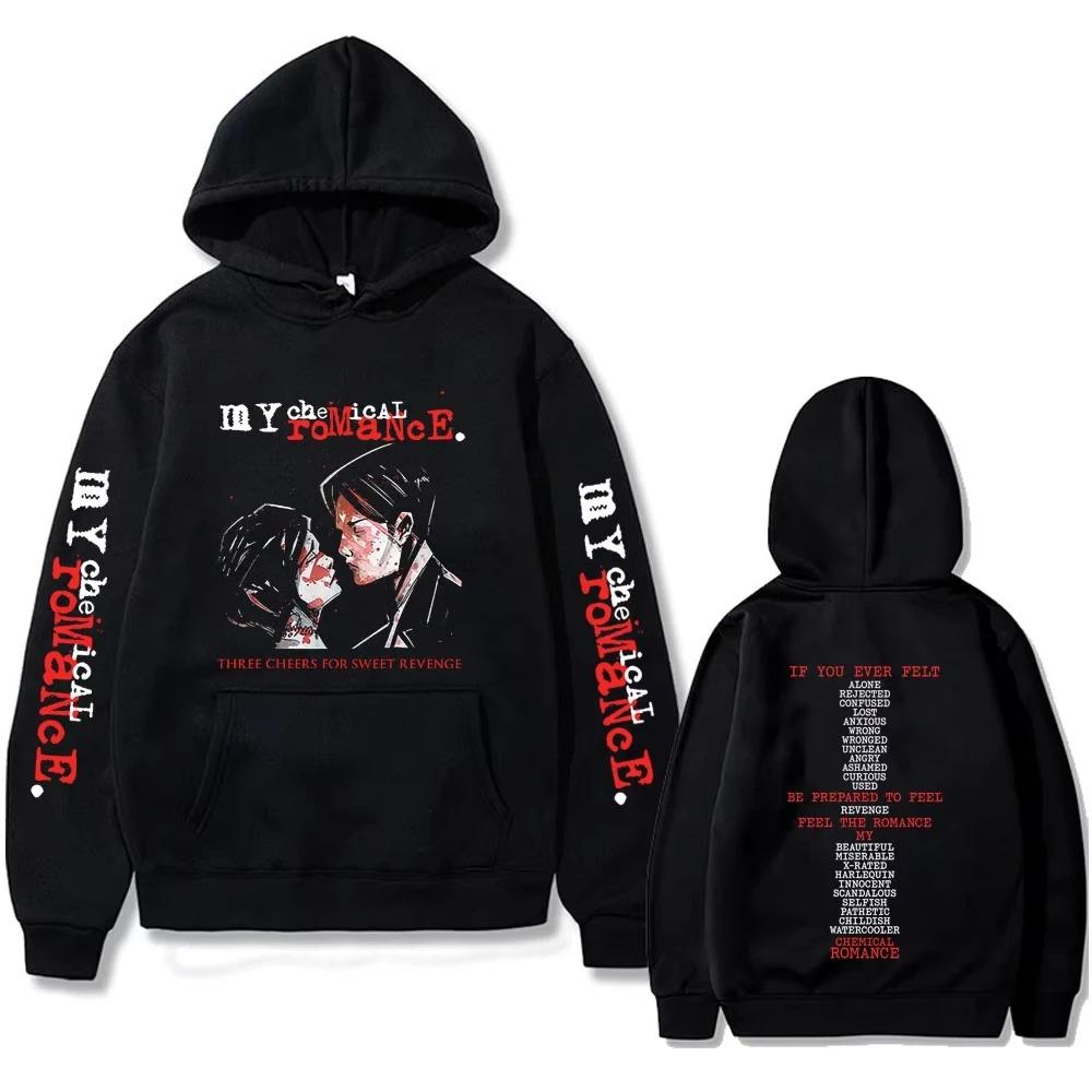 2026 Известная группа My Chemical Romance Худи Three Cheers for Sweet Revenge Мужчины Женщины Рок Панк Эмо Ретро Худи Мужская Мода Пуловеры