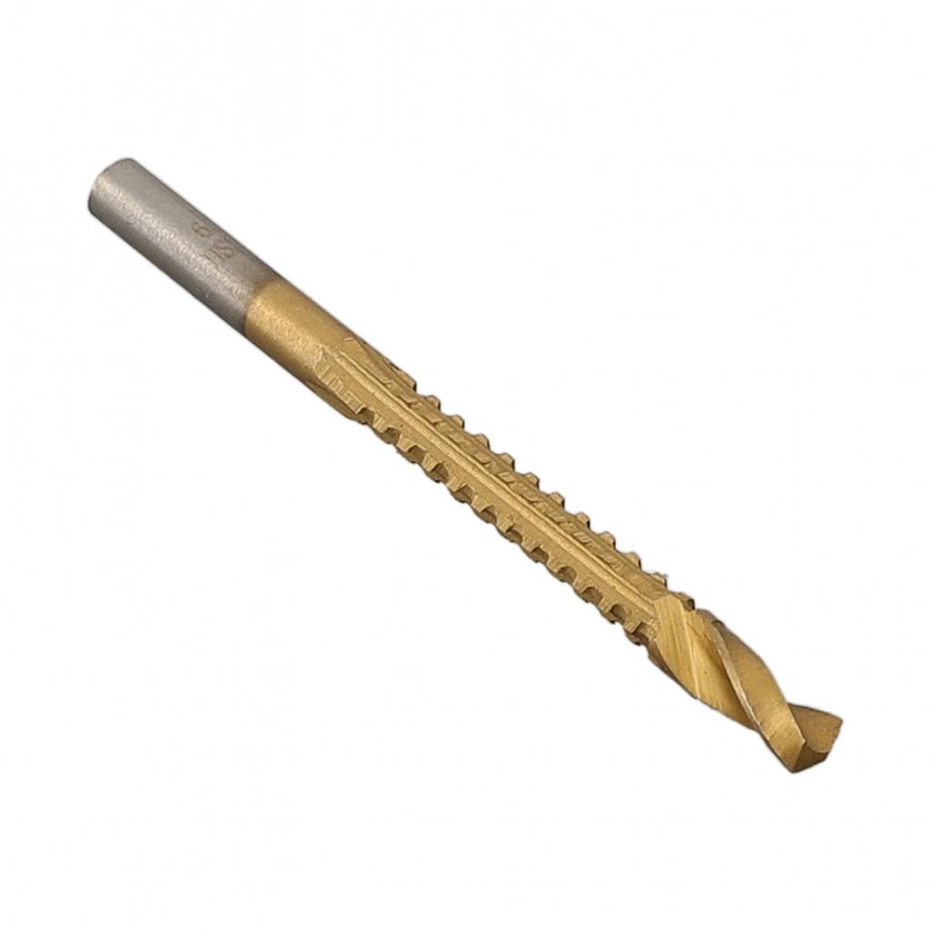Сверло из быстрорежущей стали с композитным наконечником для резки дерева, в комплекте 6 размеров