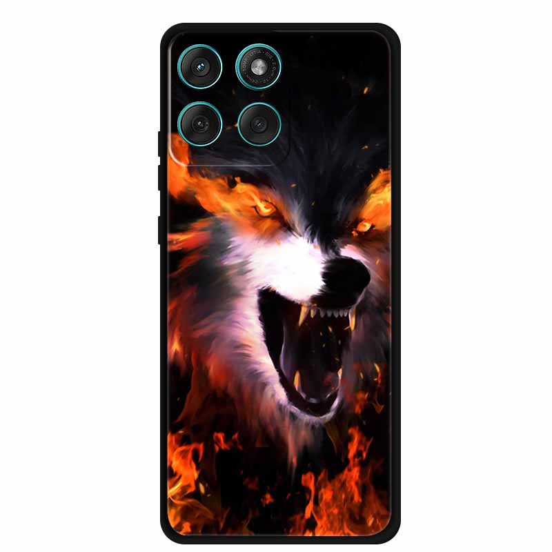 For Motorola Edge 60 Fusion Case XT2503-4 Wolf Lion Soft TPU Silicone Phone Cover for Motorola Edge 60 Fusion Case Fundas Coque