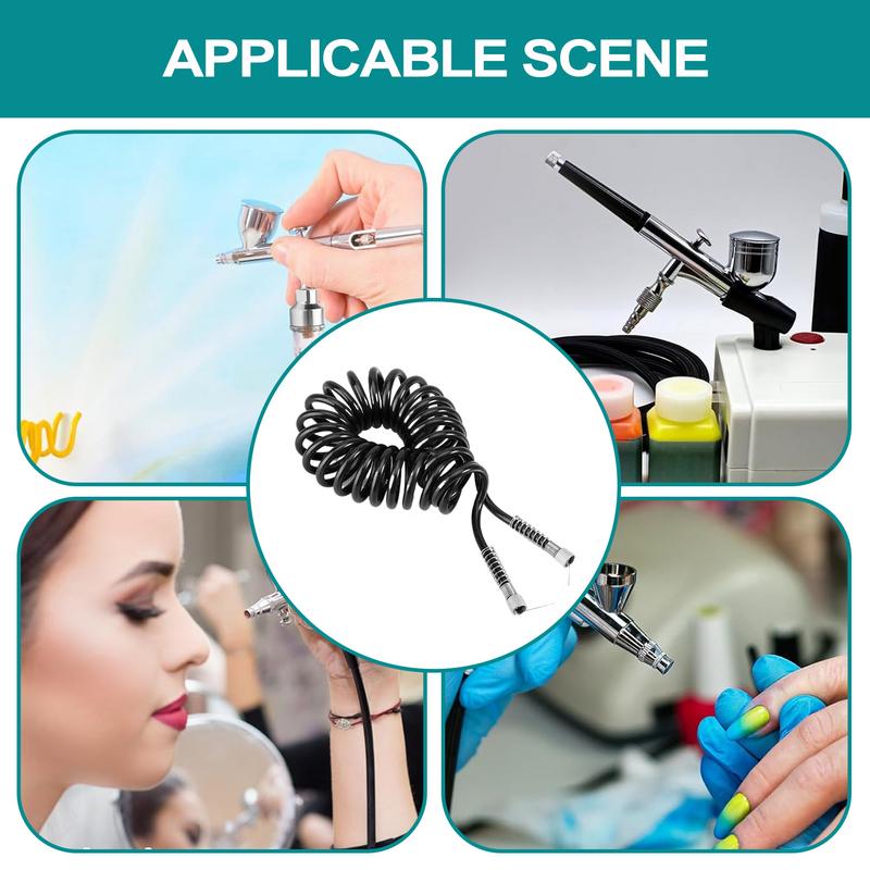 PU Spring Coil Spray Guns Air Hose With Standard 1/8 Air Hose Connections On Both Ends Air Tool Replacement Repair Fittings
