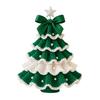 Handmade Crochet Christmas Tree DIY Xmas Tree Crochet Craft Starter Set with Bow And Faux Pearl for Beginners Knitting Holiday Decoration