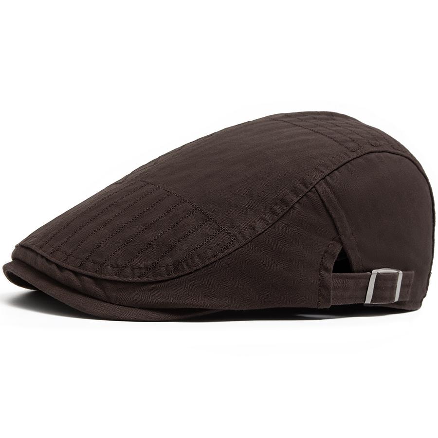 Summer Men Cotton Thin Flat Hat Fashion Plaid Embroidery Women's Berets Casual Newsboy Caps Spring Sun Visor Hats Unisex Gorras