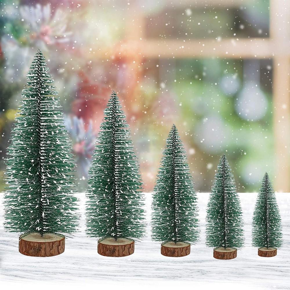 Halloween DIY Small Pine Tree Artificial Colorful LED Lights Mini Christmas Tree Tabletop