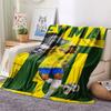 1PC Neymar Jr Patterned Flannel Blanket Suitable For All Seasons for Home Decor Warmth and Comfort Gifts Holiday Present