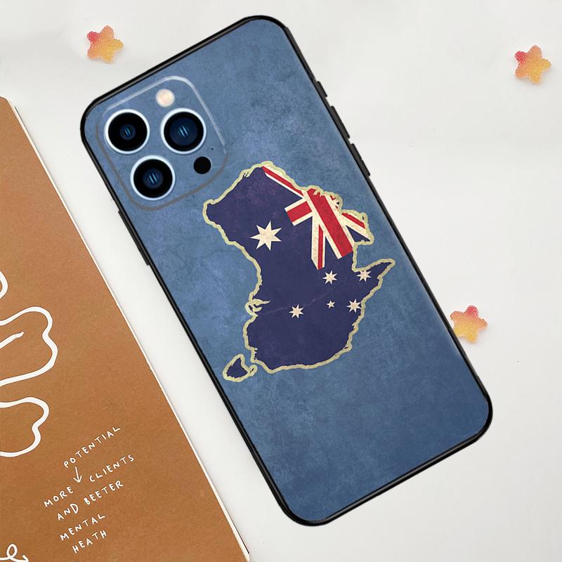 Чехол с флагом Австралии для iPhone 15 16 14 13 12 11 Pro Max Plus X XR XS 12 13 Mini Чехол Аксессуары