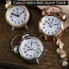 Mute Type Classical Alarm Clock Creative Silent Table Clock Vintage Bell Alarm Clock  Home Decor