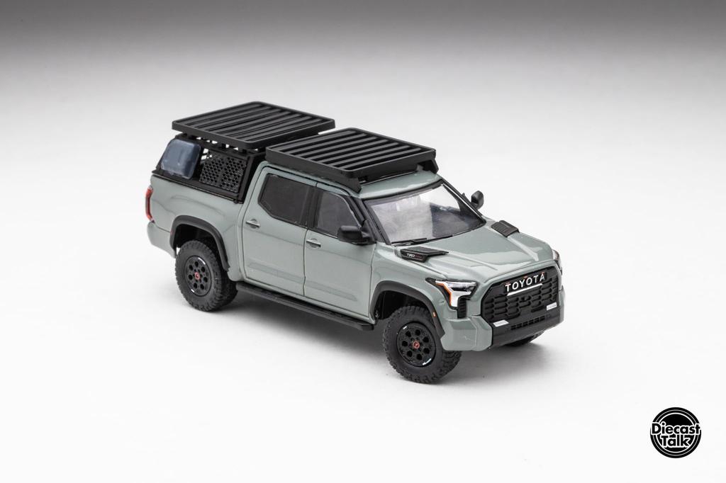 FREESTYLE GCD Scale Toyota Tundra TRD PRO Lunar Rock Кастомная модель DiecastTalk Багажник на крышу 1/64 (Включает и Аксессуары) DTG0023-LR