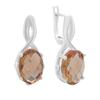 Silver Earrings with Sultanite Sultanite 3.838ct (2163930)