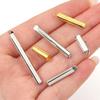30-50pcs/lot Metal Crimp End Caps Gold Slider Clasp Buckles Tube Connectors For Jewelry Making Findings DIY Bracelet Accessories