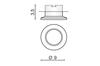 Round Recessed Luminaire White 1*Gu10 Cros