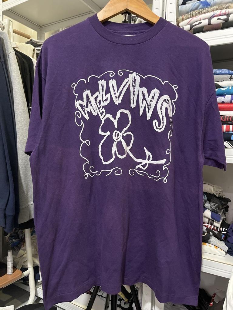 Melvins Kurdt Flower Band Classic Style Cotton T-shirt Men Women KH15787