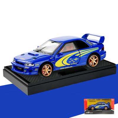 Масштаб 1/32 Subaru Impreza WRX STI Ралли Суперкар Литая Модель Сплав Металл Автомобиль Детская Игрушечная Машина Миниатюрный Mini GT Праздничные Подарки