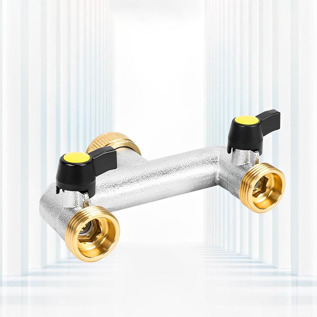 Портативные Прочные Латунные Переключатели для Крана с Двойным Контролем Потока Воды для Использования в Системах Садового Орошения