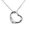 Used TIFFANY&Co. Necklace Open Heart Silver925 2.3g Silver Accessories