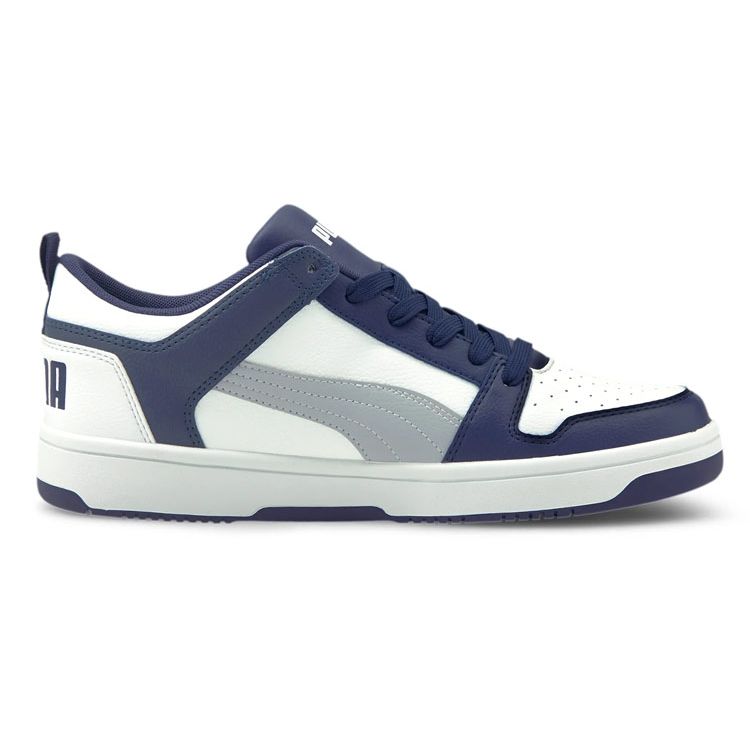 Puma Rebound Layup Lo SL Универсальные низкие кроссовки Кроссовки унисекс Синий Белый 369866-13