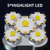 5 LED Flashlight High Power Rechargeable Waterproof Led Long-range Spotlight Battery Display COB Light Outdoor Multi-function