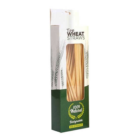 100 шт., биоразлагаемые одноразовые соломинки для бара и кухни, посуда для напитков