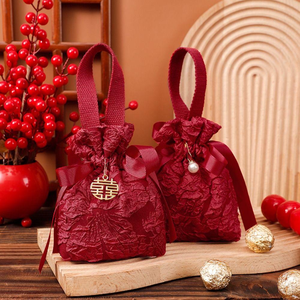 Тканевая свадебная сумка для конфет, дизайнерская сумка на шнуровке, подарочная упаковка для помолвки, сумка для помолвки/свадьбы