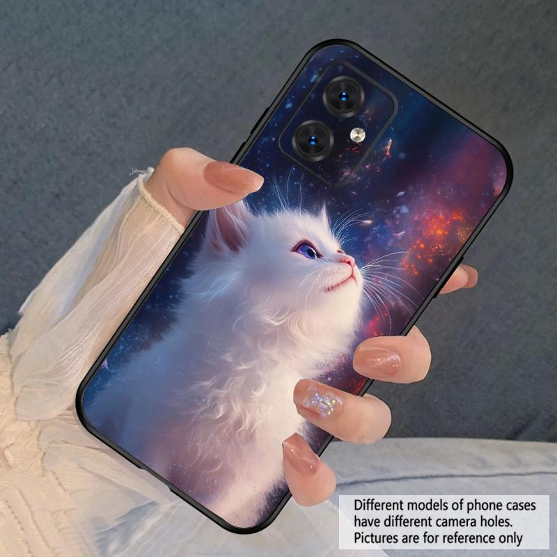 Кот в воде Для Moto Edge 40 50 Neo 5G E 14 15 G04 G05 4G G24 G34 G35 G54 POWER G55 G75 G84 85 силиконовый мягкий чехол для телефона