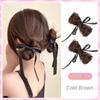 Fake Hair Braided Chignon Ribbon Bow Hair Clip Bun Fashion Hair Donut Bun  Girls