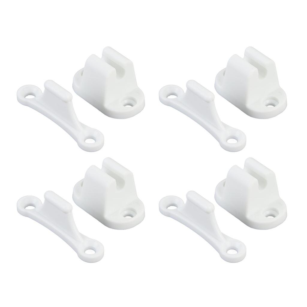 4 Pair RV Door Holder Retainer Nylon Storage Door Catch Latch Clip for Boat Trailer Camping Car