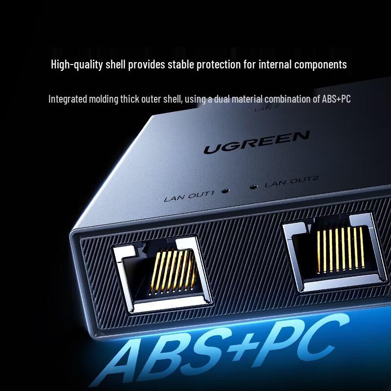 Ugreen 2-портовый 100 Мбит/с Ethernet-разветвитель