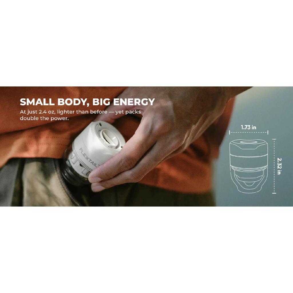 FLEXTAIL TINY PUMP 3X - 5kPa Ultra-Light Portable Air Pump, 5-Mode Camping Light, Multi-Use for Camping & Travel