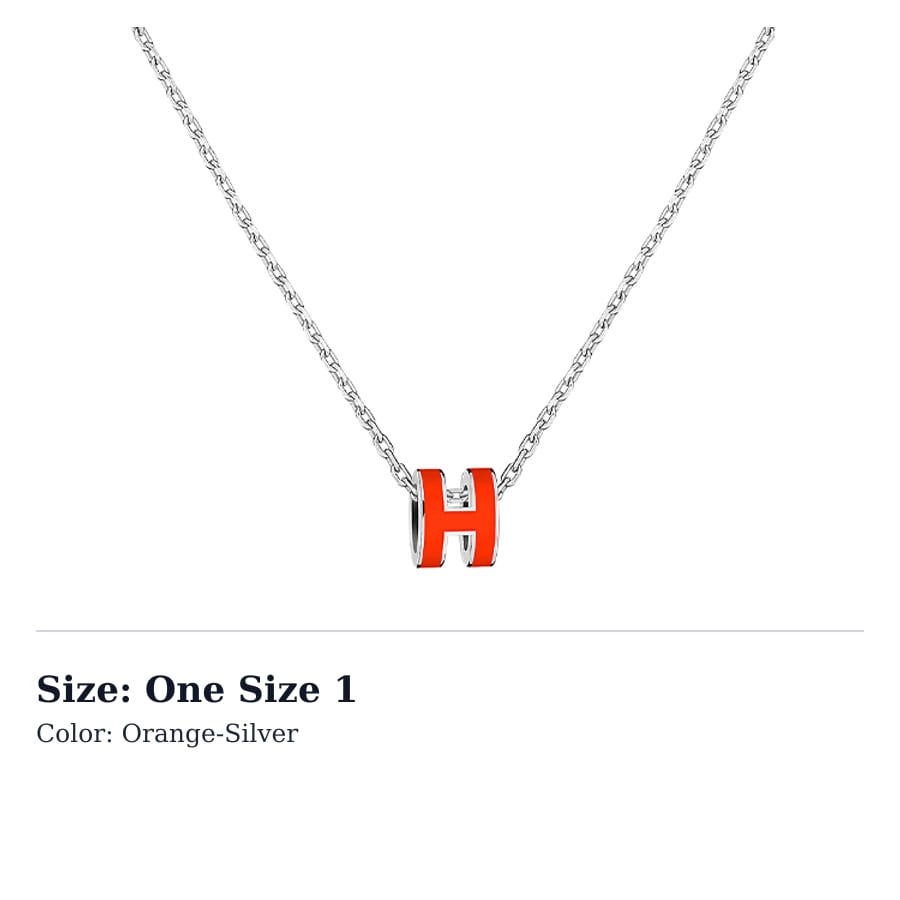 HERMES POP H Metal Necklaces Women's H147992FP1B