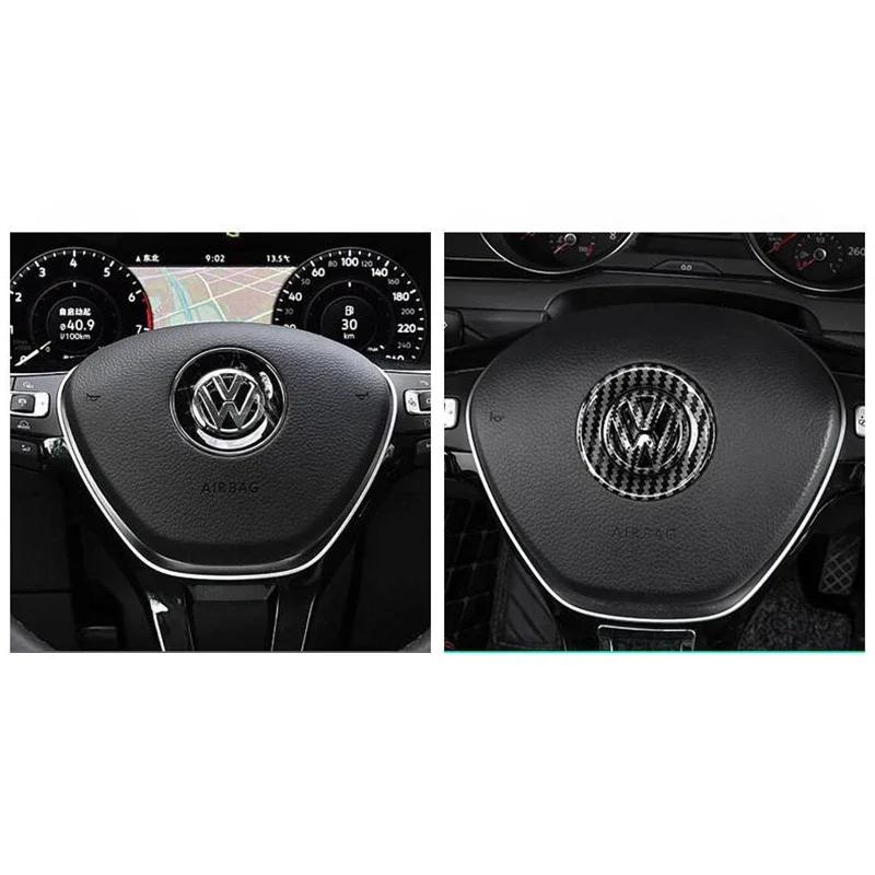 Car Steering Wheel Emblem Sticker Interior Accessories For Volkswagen GTI Polo Golf Passat Scirocco Beetle Tiguan Magotan
