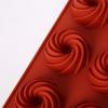 Silicone Cookie Mold Swirl Chocolate Baking Mould Oven Freezer Safe 15 Cavities