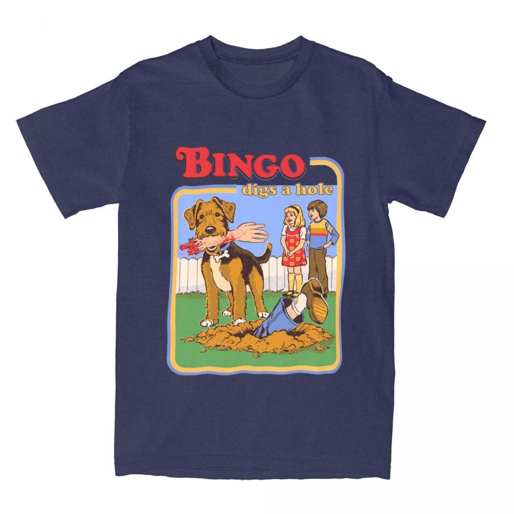 Мужские и женские винтажные футболки с ужасами и темным искусством Bingo Digs A Hole, потрясающая одежда из 100% хлопка в стиле 80-х годов, юмористическая футболка