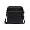 Хьюстон 22 Тисненая Кожаная Сумка на Плечо Кроссбоди Маленькая Мужские сумки Черный 4009-QBBK