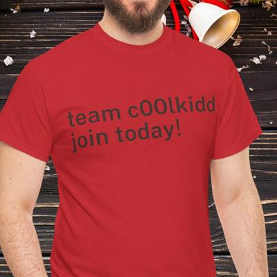 Команда c00lkidd присоединяйтесь сегодня Roblox Forsaken Вдохновленная Красная Рубашка Подарок, Косплей-Пародия Костюм Shedletsky, Рубашка для Спавна, Рождественский Подарок для Геймеров