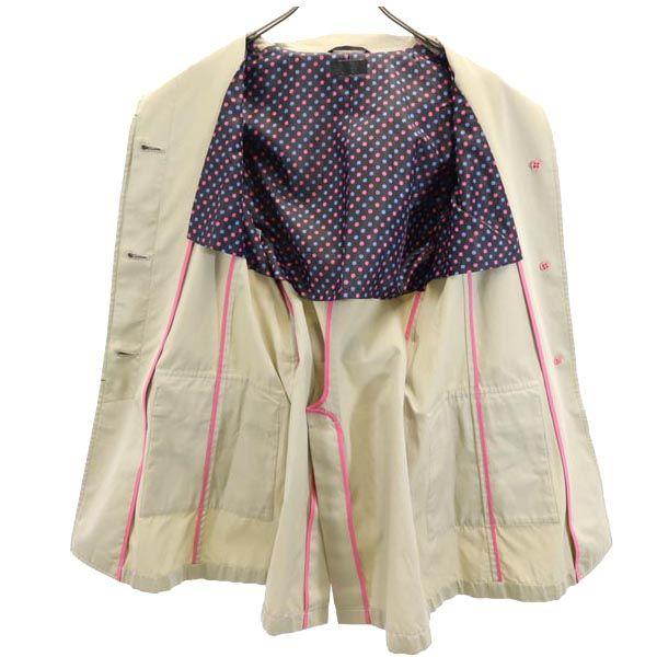 Paul Smith Черное пальто-воротник из нержавеющей стали Сделано в Японии 40 ЧЕРНЫЙ ПОЯС Женское Б/У