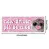 Cute Hamster Cat New Driver Sticker Reusable Magnetic Decal Funny Helpful Animal Design For Driving Practice Safety Training