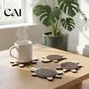 Natural Wood Drink Coasters Turtle/Butterfly Wooden for Coffee Mugs And Tea Cups, Heat Resistant Anti Scalding Desk Protectors Table Mats, Insulation