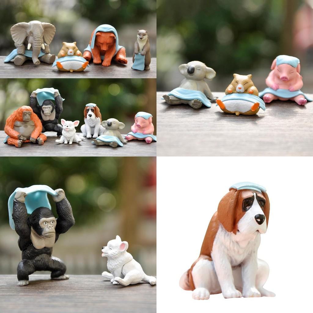 Animal Steam Sauna Figures Mini Figures Desktop Decor Collectible Desk Toys