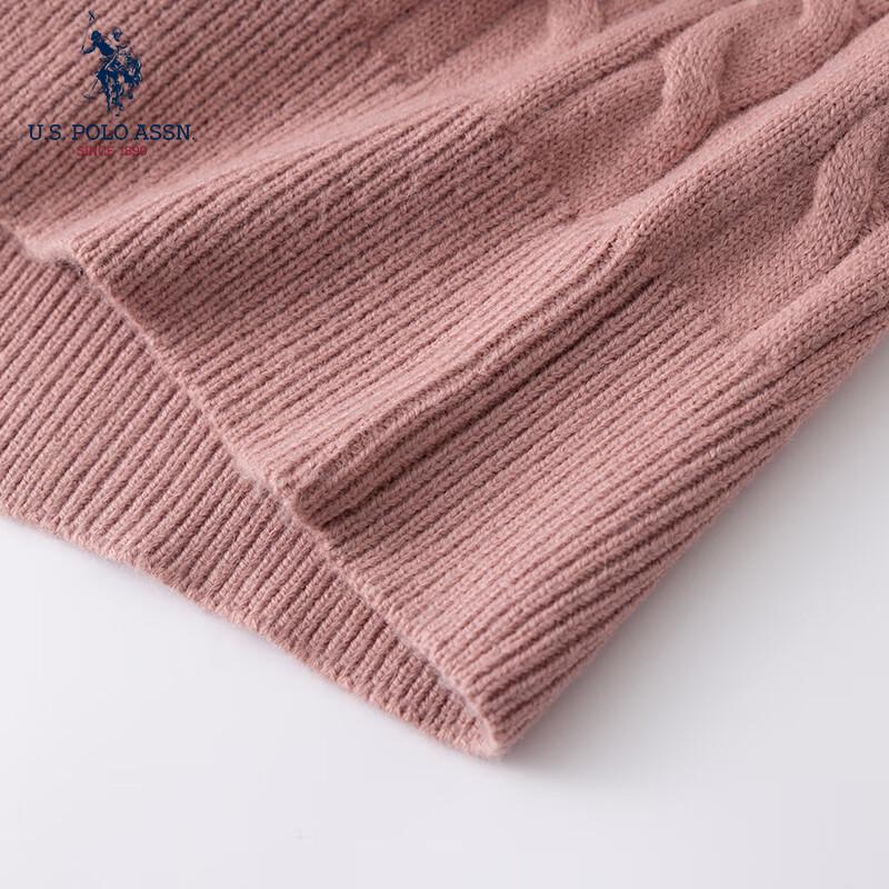 U.S. Polo Assn. Женский однотонный вязаный кардиган из смесовой шерсти