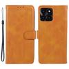 Leather Phone Cover for Honor X6a 4G Magnetic Clasp Calf Texture Wallet Stand Case