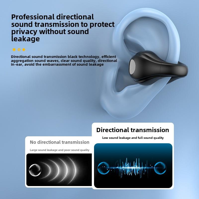 Беспроводные наушники Bluetooth 5.3 с цифровым дисплеем, наушники-клипсы, беспроводные наушники Bluetooth для мобильных устройств, сверхдолгоиграющие наушники