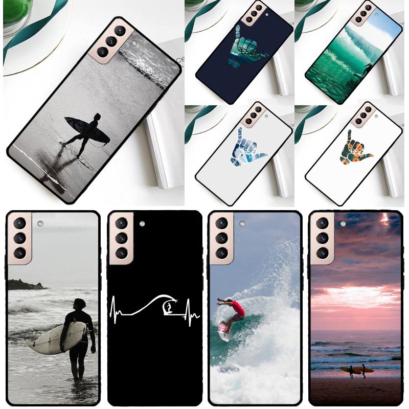Чехол для телефона Surfer Surf Hang Loose Shaka для Samsung Galaxy S25 Ultra S9 S10 S20 S21 FE S22 S23 S24 Plus S24 Ultra
