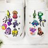 15pcs Sets Monster Music Game Cartoon Series Shoe Accessories for Classic Wooden Clogs Decoration, Children's Gift