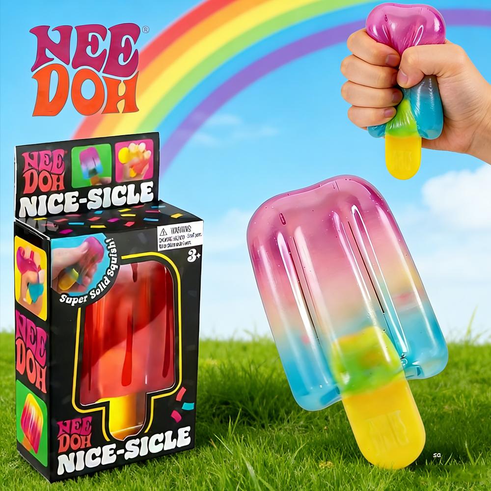 Новейший Schylling Needoh Nice Cube Сенсорный Nice-Sicle Куб Антистресс и Против Тревоги Для Концентрации И Облегчения СДВГ
