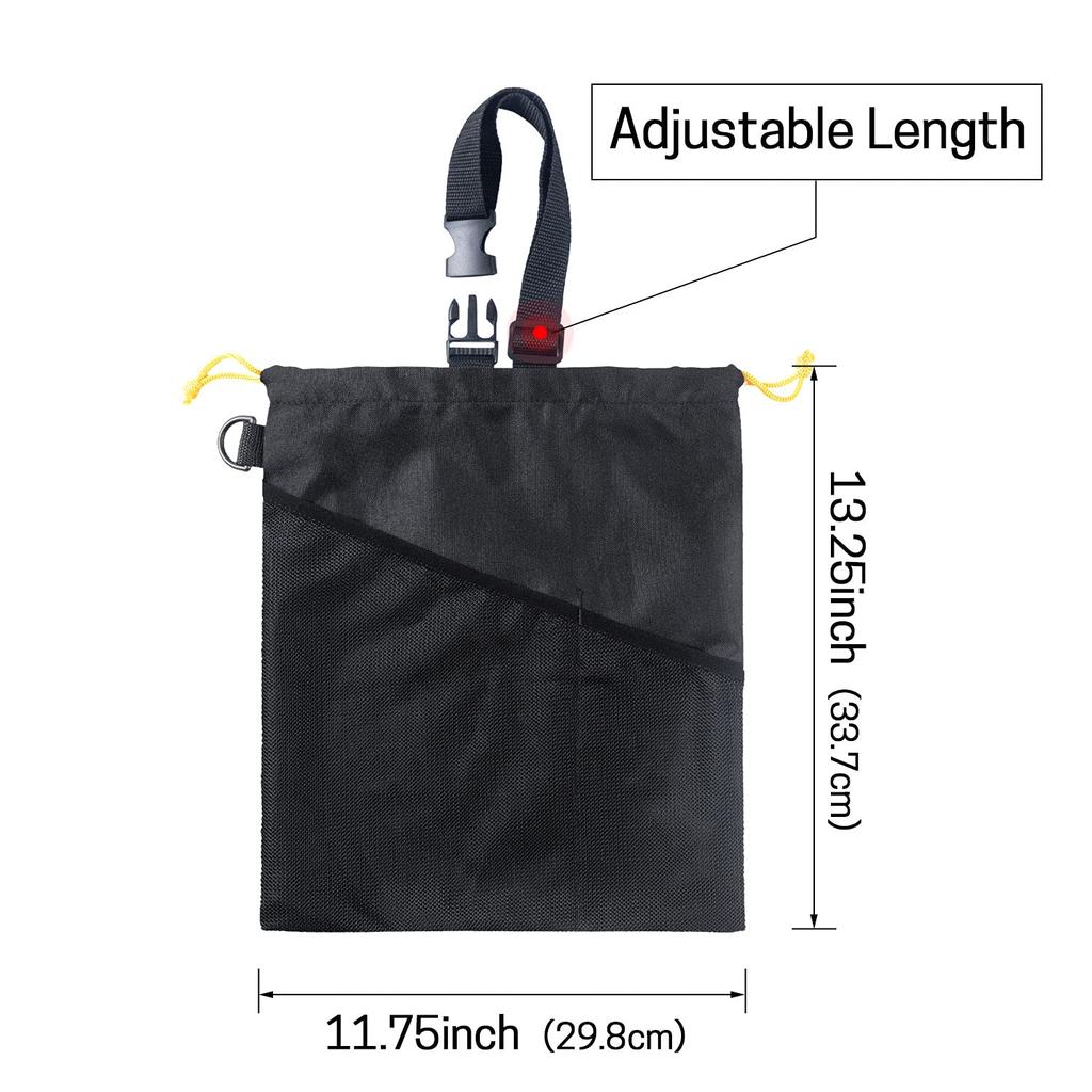 GNEGNI 2PCS Car Garbage Can, Hanging Car Trash Bag With Waterproof Leakproof Lining