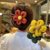 Мода Плюс Размер Плюшевый Цветок Заколка для Волос Новая Ложка для Задней Части Волос Высококлассная Элегантная и Модная Персонализированная Заколка в Одну Линию