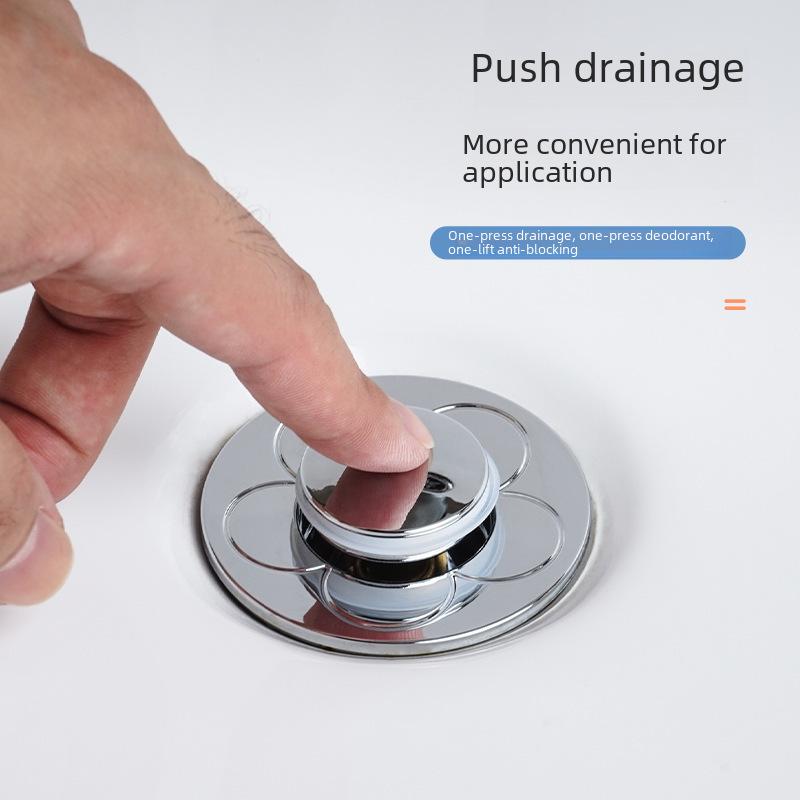 Универсальный латунный всплывающий сливной клапан для раковины, герметичный