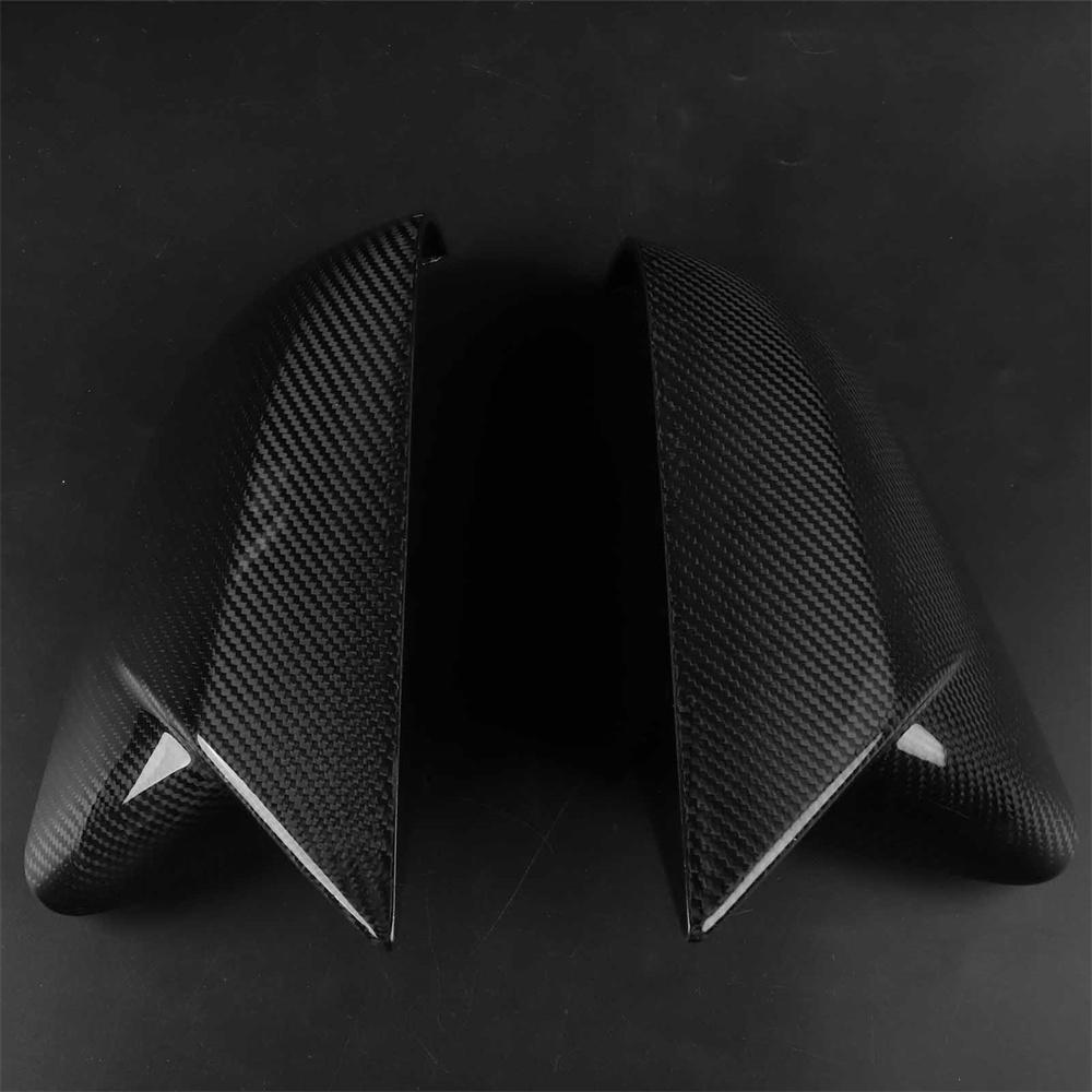 Накладки на боковые зеркала из углеродного волокна для Ford Mustang с LED поворотниками 2015-17
