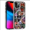 Красочный магнитный чехол с глазами-сердечками для iPhone 15/16/17 Pro Max: Прозрачное полное покрытие